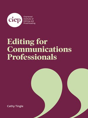 cover image of Editing for Communications Professionals